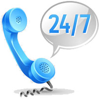 We take calls 24 hours a day 7 days a week